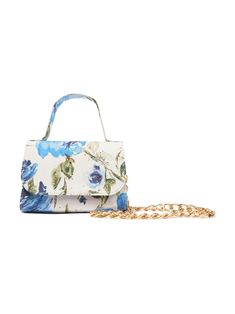 Floral Top Handle Bag | Marchesa Affordable Purses, Party Attire, Watercolor Floral Pattern, Kids Couture, Girls Wardrobe, Girls Party, Marchesa, Fashion Books, Watercolor Floral