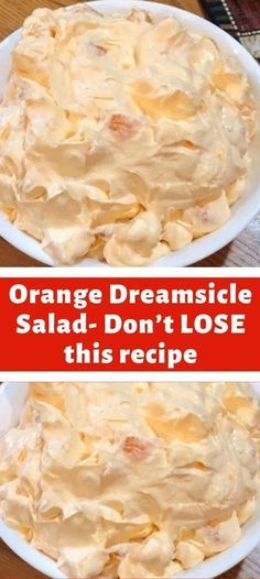 Orange Dreamsicle Salad, Dreamsicle Salad Recipe, Dreamsicle Salad, Nacho Salat, Easy Fruit Salad Recipes, Jello Dessert Recipes, Orange Dreamsicle, Fluff Recipe, Fruit Salad Easy