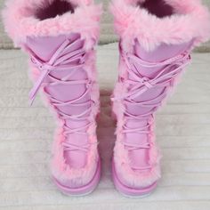 311 Cub Stomper Baby Pink Mammoth Platform Goth Punk Knee Boots NY Restock | Totally Wicked Footwear Pink Goth Aesthetic Outfits, Pink Boots Outfit, Pink Goth Aesthetic, Pink Goth, Pink Clothing, Rave Outfit, Pink Boots, Foot Bed, Goth Punk