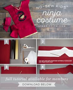 Diy Ninja Custome Halloween, Ninja Crafts, Ninjago Costume, Ninja Halloween, Ninja Outfit, Warrior Costume, Diy Costumes Kids, Ninja Girl, Diy Halloween Costumes For Kids