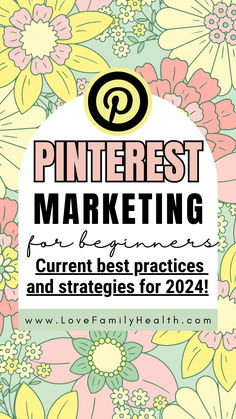 the pinterest marketing guide for bloggers and business owners is featured in this postcard