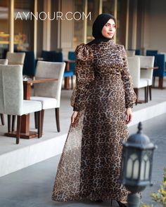 High Quality Tiger Hijab Modest Dress 2020 - Aynour.com Organza Abaya, Dress For Hijab, Tiger Dress, Dress Islamic, Dresses Hijab, Islamic Dress, Modest Dress, Muslim Dress, Classy Dress Outfits