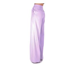 Discover the essence of sophistication with PINKO’s elegant high-waisted trousers. Crafted from a luxurious blend of materials, these trousers feature a wide leg that exudes contemporary elegance. A precision-designed zip closure with a secure hook ensures a seamless fit, while practicality is not forgotten with two side and two back pockets. The rich purple hue adds a touch of regal charm to any ensemble. Material: 98% Polyester, 2% Elastane Color: Purple Country of origin: IT Luxury Wide Leg Purple Pants, Luxury Purple Pants With Pockets, Luxury Purple Fitted Pants, Luxury Purple Wide-leg Pants, Luxury Modern Stretch Wide Leg Pants, Elegant Trousers, Crepe Trousers, Polyester Pants, Stretch Crepe