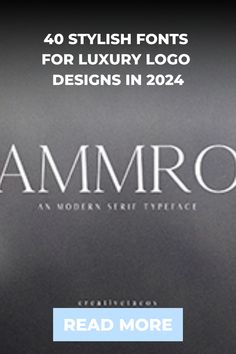 an advertisement for the luxury logo design in 2012, with text reading'40 stylish font