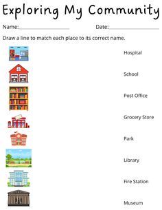 a worksheet with pictures and words to help students learn how to write the word's name