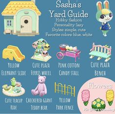 a poster with different types of toys and things to see in the picture, including an animal