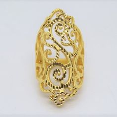 Vintage 24K 999 Pure Gold Filigree Long Ring...Marked 999 ...Weights 5.9grams...Measure of Face 38.6MM ...Size 7It's in very good condition. Long Ring, Gold Filigree, Pure Gold, Ring Size 7, Jewelry Rings, Etsy Accessories, Ring Size, Accessory Gift, Gift Card