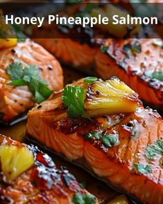 grilled salmon with pineapple salsa on the side