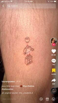 an image of a tattoo on the back of someone's neck