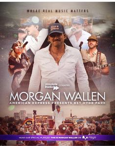 the movie poster for morgan wallen