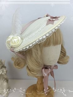 This price is for a hat only. Lolita Accessories:Elegant Flat Hat Fitted Summer Cap, Vintage Beige Top Hat With Short Brim, White Summer Cap Costume Hat, Elegant Spring Cap Costume Hat, Elegant Spring Costume Cap, Vintage Beige Top Hat With Curved Brim, Cute Winter Hat With Short Brim, Fitted Summer Bonnet With Curved Brim, White Cap Bonnet For Spring