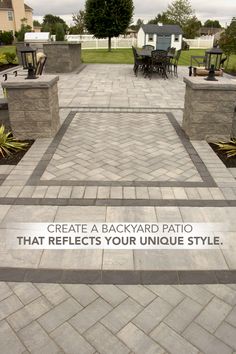 a brick patio that reflects your unique style