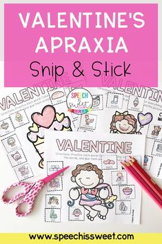 valentine's day activity for kids to practice spelling and writing with the word valentine's