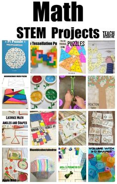 Elementary Stem Projects, Stem Math Activities, Math Project Ideas, Math Stem Projects, Stem Projects Elementary, Math Stem Activities, Elementary Stem, Stem Projects For Kids