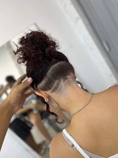 #hair #barber Undercut On Women, Undercut Hair Designs For Women, Under Cut For Woman, Undershave Designs, Under Hair Shaved, Undercut Long Hair Design, Undercut Designs For Women, Nape Undercut Designs, Boy Haircut Ideas