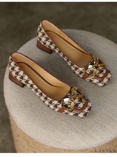 Lasaky - Versatile All-Season Mary Jane in Premium Fabric Plaid Shoes, Thick Heel Shoes, Zapatos Mary Jane, Square Toe Shoes, Heel Design, Thick Heel, Mary Jane Heels, Shoes Heels Pumps, Thick Heels