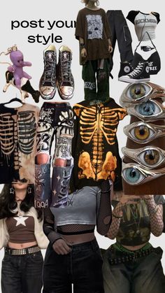 #grunge #monsterenergy #black #hands #rings #trashyy2k #baggyjeans #skelotons #fishnets Outfits With Fishnets, Hands Rings, Fishnet Outfit, Black Hands, Monster Energy, Create Collage, Grunge Outfits, Cut Out, Bring It On