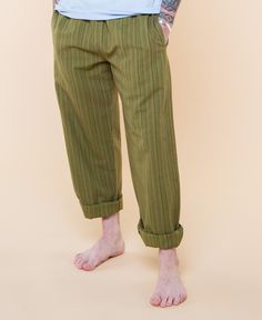 These Striped Hippie Pants will soothe your spirit with kind striped patterns and all cotton heavyweight fabric. These thick cotton pants feature deep side pockets, two back pockets, an elastic waistband, and a drawstring. Roll these cotton hippie pants up for a cool boho look or wear them long for true lounging vibes! Unisex sizing - great for women and men! Ethically made in Nepal. 100% cotton. Spirit Sage Mens Lounge Pants, Bohemian Pants, Tie Dye Tunics, Hippie Pants, Beachy Boho, Made Clothing, Boho Look, Cotton Pants, Comfy Casual