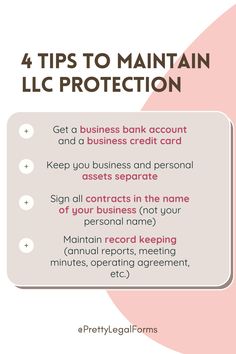 the 4 tips to maintain an lic protection plan for your business or bank account