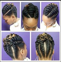 Styles Of Braids, Flat Twist Hairstyles, Twist Updo, Hair Twists, Flat Twist Updo, Twisted Hair, Twisted Updo, Hair Things, Updo Styles