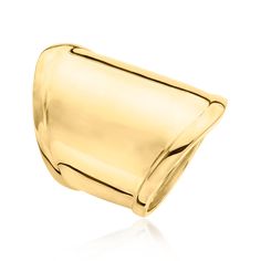 Ross-Simons - 18kt Gold Over Sterling Wide Ring Size 8. A chic look, every time. Spanning the finger at 1 1/8" wide, this stylish ring shines in high-polished 18kt yellow gold over sterling silver. 18kt gold over sterling wide ring. Wide Ring, Stylish Rings, Wide Rings, Ring Size 7, Ring Size, Size 7, Yellow Gold, Size 6, Sterling Silver