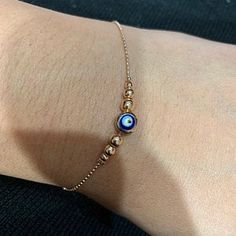 Gold chain evil eye bracelet blue evil eye bracelet | Etsy Evil Eye Jewelry Bracelet, Turquoise Bracelet Gold, Blue Evil Eye Bracelet, Turkey Jewelry, Tiny Bracelet, Bracelet Christmas, Bracelet Minimalist, Bracelet Blue, Protection Bracelet