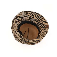 Carry your style and protection with you everywhere you go with this CC Zebra Print Straw Bucket Hat! Featuring an adjustable inner hat band, UVA/UVB sun protection, and lightweight, durable material, this fashionable straw hat with zebra pattern brim is the perfect accessory for any outdoor activity or fashionable event. Foldable for easy travel, this hat is proudly distributed by a family-owned USA business, made internationally with authentic CC® branding and quality. Expect truly contagious