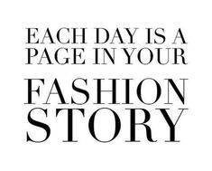 the words fashion story written in black and white on a white background with an image of a