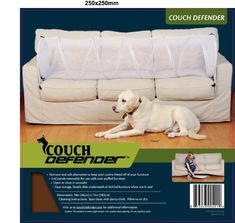 the couch defender is designed to keep your dog from falling asleep on it's side