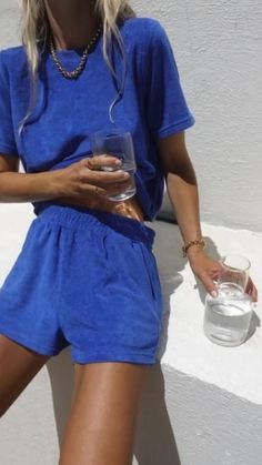 Boxy Tee, Cooler Look, French Blue, Moda Vintage, Mode Inspo, The Vintage, Spring Summer Fashion