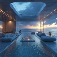 Dark Modern House, Mansion Rooms, Mansion Living, Mountain Dream Homes, Indoor Pool Design, Billionaire Lifestyle Luxury Living, Indoor Pools, Board Members, Pool Landscape Design