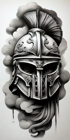 ROMAN helmet TATTOO DESIGN Roman Gladiator Tattoo Design, Gladiator Helmet Tattoo, Spartan Tattoo Design, Tattooed Couples Photography, Compass And Map Tattoo, Punisher Artwork