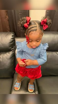 Easy Hairstyle Using Braiding Hair, Toldders Hairstyle, Black Daughter Hairstyles Easy, Baby Girl Hairstyles Infant Black, Simple Hairstyles For Black Girls Kids, Toddler Braided Hairstyles Black Baby Girls, Black Baby Girl Hairstyles Short Hair, Infant Hairstyles Black, Toddler Natural Hairstyles Black