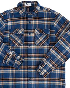 8.9oz Heavyweight Cotton Flannel Responsible Sourcing & Manufacturing $10 Wildlife Donation Per Purchase The Relaxed Fit Flannel shirt is made with 100% cotton flannel. Built for the man who wants a little extra space in the mid-section and shoulders, the Relaxed Fit Flannel gives you room to breathe while you work. Durable enough for your most extreme outdoor adventures, and comfortable enough for everyday wear. Featuring a soft double brushed finish so you never have to sacrifice comfort for s Relaxed Fit Button-up Flannel Shirt, Classic Wool Plaid Flannel Shirt, Classic Plaid Wool Flannel Shirt, Classic Blue Flannel Shirt, Cheap Yarn, Rugged Plaid Flannel Shirt, Flannel Fits, Flat Felled Seam, Cotton Flannel