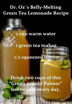 Antioxidants in green tea could help increase metabolic rate and lean body mass. While green tea is a healthy beverage on its own, the antioxidants get partially degraded in the body, so you lose some of those benefits when the tea is weakened in this process. Healthy Vegetarian Diet Plan, Green Tea Lemonade Recipe, Meals Planner, Healthy Vegetarian Diet, Menu Healthy, Green Tea Lemonade, Tea Lemonade, Detox Water Recipes