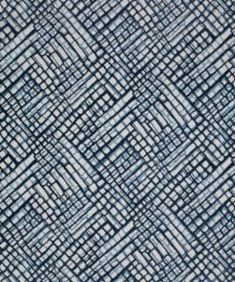 a blue and white checkered pattern on fabric