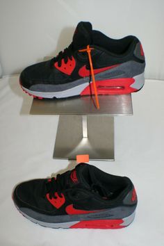 NIKE FABULOUS RED, BLACK & GRAY WOMEN'S AIR MAX 90 ULTRA ESSENTIAL SNEAKERS STYLE 616730-020 SZ US 7.5M LACE UP PRE-LOVED WITH LOTS OF LIFE LEFT ONLY WORN A FEW TIMES ITEM IS FROM A SMOKE FREE HOME :)  THANKS FOR LOOKING AT ANOTHER FAB FIND!!! LIVE LIFE FAB Red Nike Air Max Lace-up For Sports, Red Nike Air Max Lace-up Sports Shoes, Sporty Red Nike Air Max Lace-up, Red Lace-up Nike Air Max For Sports, Casual Red Nike Air Max With Air Cushioning, Casual Red Nike Air Max Lace-up, Casual Red Lace-up Nike Air Max, Air Max 90 Women, Cute Sneakers