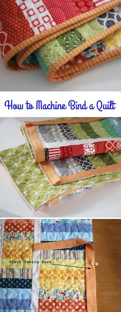 how to machine bind a quilt