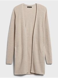 Washable Merino-Blend Long Cardigan Sweater | Banana Republic Womens Long Cardigan Sweaters, Long Cashmere Cardigan, Long Cardigan Sweater, Knit Texture, Dry Cleaners, Long Sweaters Cardigan, Cashmere Cardigan, Tunic Length, Wool Blend Sweater