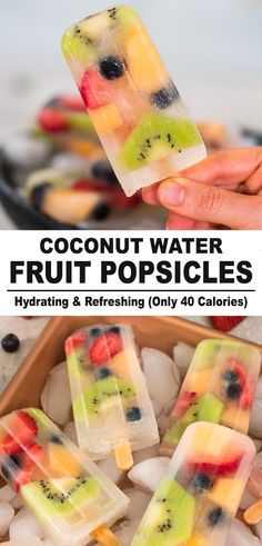 the fruit popsicles are made with only 4 ingredients