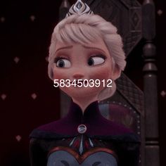 the frozen queen is wearing a tiara