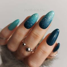 Ocean Nail, Nails Vacation, Ocean Nails, Beach Nail, Teal Nails, Manicure Gel, Vacation Nails, Press Ons, Hard Gel