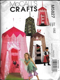 an image of children's crafts on the cover of a sewing pattern for dolls