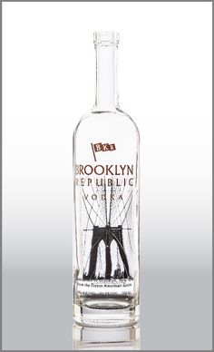 a bottle of brooklyn republic vodka