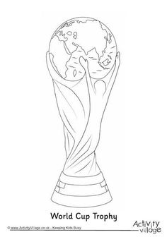 the world cup trophy coloring page