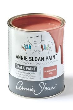 a can of annie sloan paint on a white background