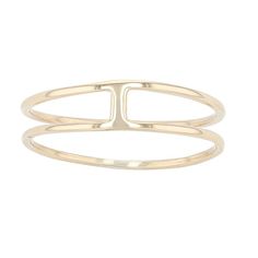 Accessorize your look with this beautiful ring from Au Naturale. Accessorize your look with this beautiful ring from Au Naturale. Ring width: 0.25 in. Metal: 14k gold Plating: 14k gold Finish: polished Packaging: pouch Additional details: nickel free Size: 9. Color: Yellow. Gender: female. Age Group: adult. Material: 14 Kt Gold. Formal 14k Gold Double Band Jewelry, Formal 14k Gold Double Band Rings, 14k Gold Double Band Stackable Rings For Formal Occasions, Formal 14k Gold Double Band Stackable Rings, Modern 14k Gold Double Band Ring, Packaging Pouch, Au Naturale, Detailed Ring, Double Ring