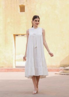 #Bestseller#SummerMaxiDress *Delivery is free if you buy more than one product. Raise a Toast in the Summer White Cotton Maxi Dress! This feminine dress features a beautiful Self Design Chikankari Fabric, Close Round neckline, Sleeveless, Perfect for weddings, parties, beach vacations, and special occasions. Add them with a simple accessories to complete this gorgeous look! ** Sleeveless ** Statement Casual Women's Maxi Dress ** Brunch Dress ** Maxi Length ** Round Close Neck ** Statement White Maxi Dress ** Boho Chic Style Breathable Dress We're serving up the hottest trends in Maxi dresses just for you. Whether you're aiming for chill vibes, beach wear vibes or trying to add some bohemian and hippie Maxi Dress looks, these dresses are your ultimate style accomplices. Buckle up, because t White Cotton Maxi Dress With Chikankari Embroidery, White Sleeveless Dress With Chikankari Embroidery, White Chikankari Embroidered Summer Dress, White Chikankari Embroidery Summer Dress, White Chikankari Embroidery Dress For Summer, Bohemian Sleeveless Dress With Chikankari Embroidery, Sleeveless Cotton Dress With Chikankari Embroidery, White Chikankari Embroidery Maxi Dress For Summer, Casual Dresses With Chikankari Embroidery