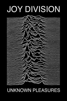 the cover art for joy division's unknown pleasure album