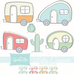 an image of caravans with cactus and cacti